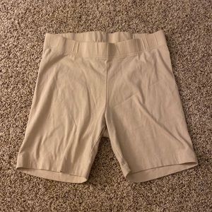 Old navy cream biker shorts
